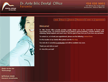 Tablet Screenshot of drbilicdental.com